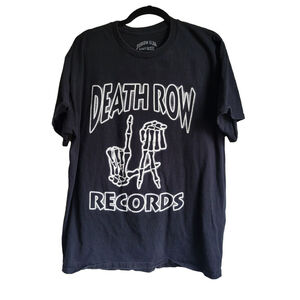 Death Row Records T-shirt XL Black Graphic Tee